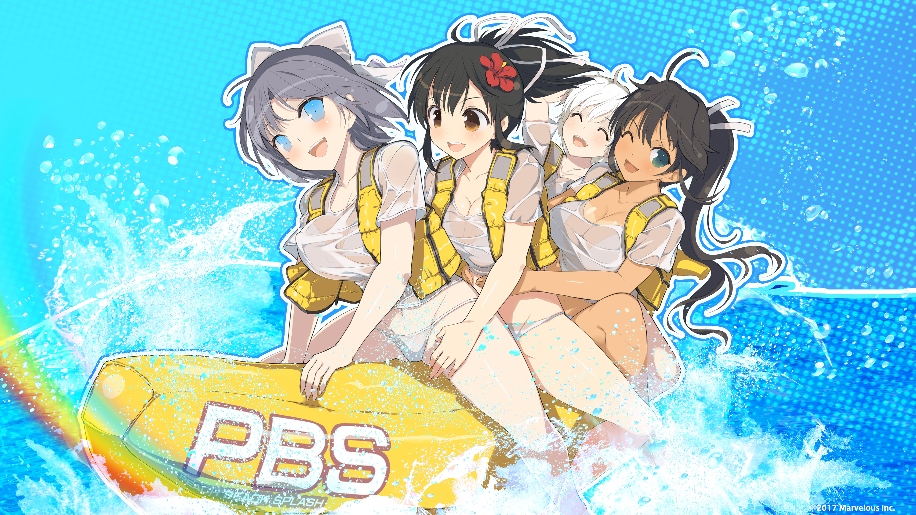 Yumi Asuka Homura And Miyabi Senran Kagura And 1 More Drawn By